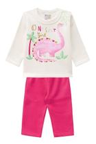 Conjunto Moletom Bebê Menina Natural - Brandili Conjunto Moletom Bebê Menina Natural - Brandili