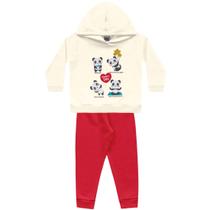 Conjunto Moletom Bebê Menina Panda