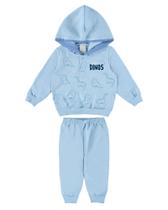 Conjunto Moletom Bebê Menino Infantil Flanelado cCapuz Universo Espaço Malwee