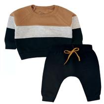 Conjunto Moletom Bebê Menino. Ótima qualidade Inverno tamanho P ao 3