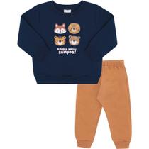 Conjunto Moletom Bebê Menino Pulla Bulla Ref. 50165