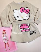 Conjunto Moletom Bege da Hello Kitty