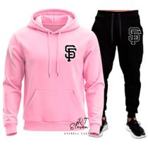 Conjunto Moletom Blusa de Frio Estampado Personalizado SF Unissex Linha Premium
