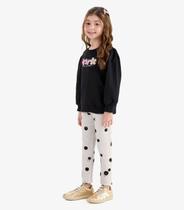 Conjunto Moletom Blusão Com Calça Rovi Kids Preto Conjunto Moletom Blusão Com Calça Rovi Kids Preto