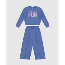 Conjunto Moletom Calça Wide Leg Menina Malwee Ref. 126510