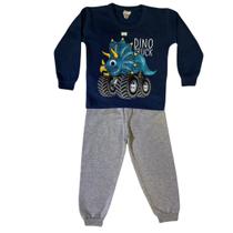 Conjunto Moletom Caminhonete Azul escuro