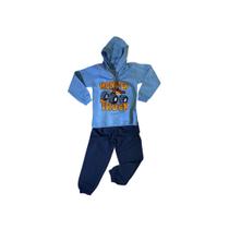 Conjunto Moletom Caminhonete Azul
