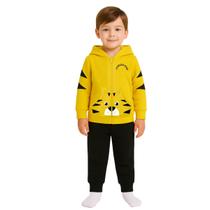 Conjunto Moletom Canguru Capuz e Punhos Infantil Menino Kyly Conjunto Moletom Canguru Capuz e Punhos Infantil Menino Kyly