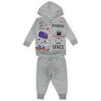 Conjunto Moletom Casaco Estampa Space e Calça - Big Bless