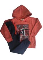 Conjunto moletom com capuz menino - inverno