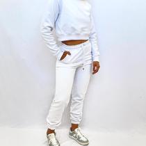 Conjunto Moletom Cropped e Calça Estiloso e Confortável