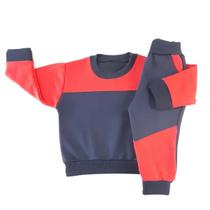 Conjunto Moletom de Frio Infantil Grosso Menino Bebe Unissex