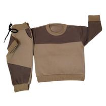 Conjunto Moletom de Frio Infantil Grosso Menino Bebe Unissex Conjunto Moletom de Frio Infantil Grosso Menino Bebe Unissex
