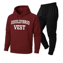 Conjunto Moletom Equillybrio Vest Algodão Lançamento