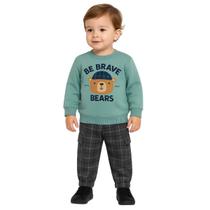Conjunto Moletom Estampado Bebê Menino Brandili