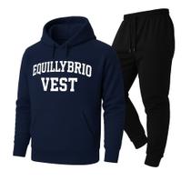 Conjunto Moletom Estampado Equillybrio Vest Casual