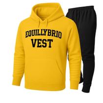 Conjunto Moletom Estampado Equillybrio Vest Casual