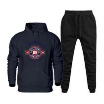 Conjunto Moletom Estampado Plus Size Masculino Blusa Canguru Para o Frio e Calça Quentinha Macia Conjunto Moletom Estampado Plus Size Masculino Blusa Canguru Para o Frio e Calça Quentinha Macia