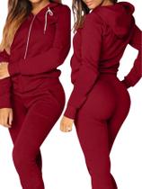 Conjunto Moletom Feminino Agasalho Blusa de frio Calça inverno Conjunto Moletom Feminino Agasalho Blusa de frio Calça inverno