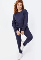 Conjunto Moletom Feminino Gola Careca Blusa com Calça Conjunto Moletom Feminino Gola Careca Blusa com Calça