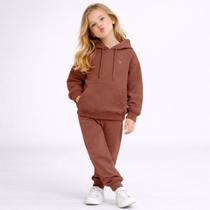 Conjunto Moletom Feminino Infantil Menina Blusa e Calça Conjunto Moletom Feminino Infantil Menina Blusa e Calça