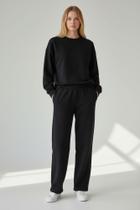 Conjunto Moletom Feminino Preto Conjunto Moletom Feminino Preto