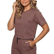 Conjunto Moletom Feminino Tecido Premium Tendência