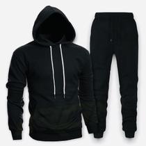 Conjunto Moletom Flanelado Blusa Canguru + Calça Skiny 26