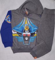 Conjunto Moletom Flanelado Com Capuz Menino da Patrulha Canina Malwee Kids