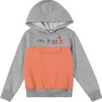 Conjunto Moletom Flanelado Infantil Feminino com Capuz Cativa Kids