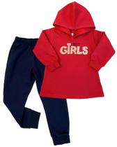 Conjunto Moletom Flanelado Infantil Feminino Pulla Bulla