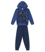 Conjunto moletom flanelado infantil masculino Rovitex Tamanho 01