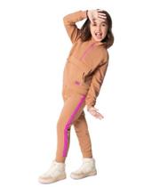 Conjunto Moletom Flanelado Infantil Menina com Bolso Frontal Calça Moletom com Punho - Malwee Kids Conjunto Moletom Flanelado Infantil Menina com Bolso Frontal Calça Moletom com Punho - Malwee Kids
