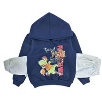 Conjunto Moletom Flanelado Infantil Menino Blusa Com Capuz Conjunto Moletom Flanelado Infantil Menino Blusa Com Capuz