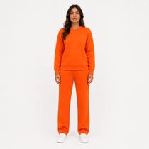Conjunto Moletom Flanelado Laranja Unissex Padrão CDP para Visita em Presídio Conjunto Moletom Flanelado Laranja Unissex Padrão CDP para Visita em Presídio