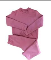 Conjunto Moletom Flanelado Rosa Conjunto Moletom Flanelado Rosa