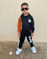 Conjunto Moletom Frio Calça Blusa Masculino Casaco Inverno