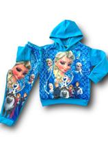 Conjunto Moletom Frozen Feminino Com Capuz