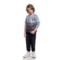Conjunto Moletom Infantil Avião