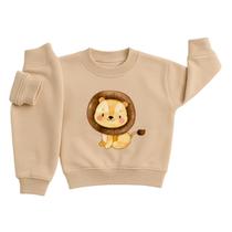 Conjunto Moletom Infantil Bebê Menino Peluciado Roupa Inverno Flanelado Abrigo Leão Algodão Premium Conjunto Moletom Infantil Bebê Menino Peluciado Roupa Inverno Flanelado Abrigo Leão Algodão Premium