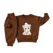 Conjunto Moletom Infantil Bebê Menino Peluciado Roupa Inverno Flanelado Abrigo Leão Algodão Premium Conjunto Moletom Infantil Bebê Menino Peluciado Roupa Inverno Flanelado Abrigo Leão Algodão Premium