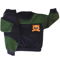 Conjunto Moletom Infantil Bebê Peluciado Flanelado Roupa Inverno Abrigo Unissex Menino Kit 2 peças Conjunto Moletom Infantil Bebê Peluciado Flanelado Roupa Inverno Abrigo Unissex Menino Kit 2 peças