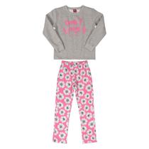 Conjunto Moletom Infantil Bee Loop Floral Feminino