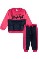 Conjunto Moletom Infantil Borboletas