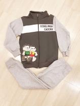 Conjunto moletom infantil Cascão Cebolinha