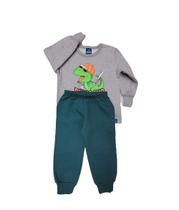 Conjunto Moletom Infantil Dinossauro Rei Rex