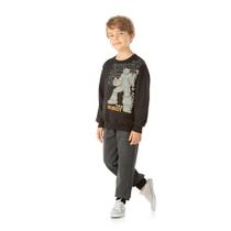 Conjunto Moletom Infantil Duzizo Robô Masculino Conjunto Moletom Infantil Duzizo Robô Masculino