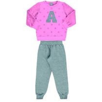 Conjunto Moletom Infantil Fem Flanelado Angerô ML Pelúcia - 61473