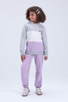 Conjunto Moletom Infantil Feminino de Inverno Degradê com Capuz Conjunto Moletom Infantil Feminino de Inverno Degradê com Capuz