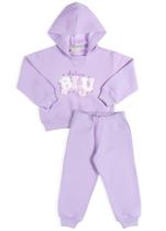 Conjunto Moletom Infantil Feminino Lilás